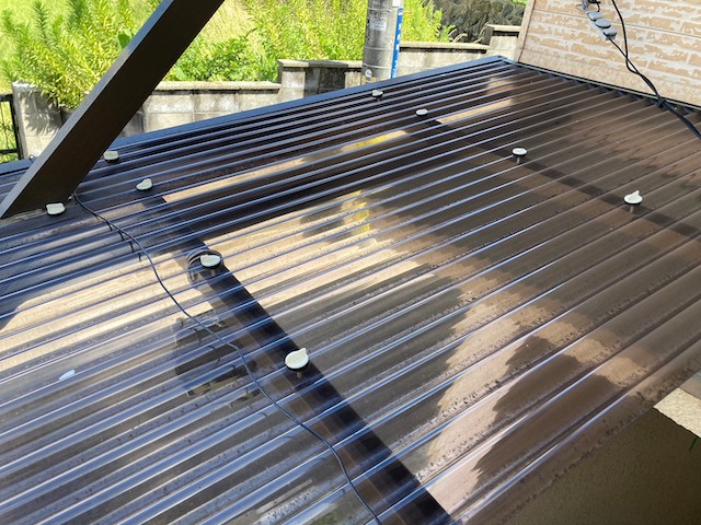 波板の取り付け後・別箇所